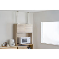 【転倒防止】アイリスオーヤマ 家具転倒防止耐震バーM 地震対策 防災 KTTB-M 1セット（2本入り）