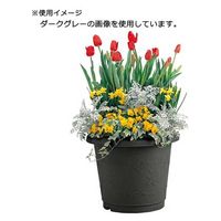 リッチェル ハナール丸プランター47型 アイボリー IV 家庭菜園 園芸 寄せ植え用 167524 1個（直送品）