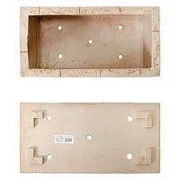 鹿沼興産 ＦＲＰ　ブリック調プランター　６００ＬＢ　ライトブラウン（Ｗ６０×Ｄ３０×Ｈ２５ｃｍ） 275609 1個（直送品）