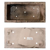 鹿沼興産 FRP ブリック調プランター 600DB ダークブラウン(W60×D30×H25cm) 275611 1個（直送品）