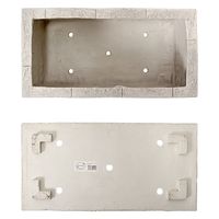 鹿沼興産 FRP ブリック調プランター 600WA ホワイト(W60×D30×H25cm) 275612 1個（直送品）