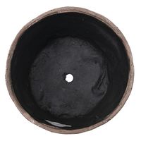 鹿沼興産 FRP リアルウッド調樽型プランター M330 中深型 φ30×23cm 241782 1個（直送品）