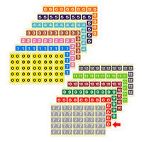 日本ホップス カラーナンバーラベル ラテラル CNL-L08 1袋(10シート)
