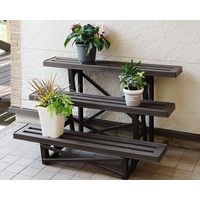 グリーンパル フラワースタンド3段600/チョコブラウン【菜園・園芸】 4976131910098 1個