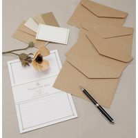 包む レターセット ノスタルジックカラー クラフト TL066 1個