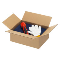 【80サイズ】現場のチカラ エコノミータイプ 軽梱包用ダンボール 小物・雑貨向けMサイズ 外寸：346×249×150mm 1梱包（20枚入） オリジナル