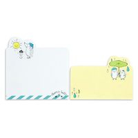 クローズ・ピン ハリー&サリーダイカットふせんメモ 雨宿り FS16088 1セット(5パック)（直送品）