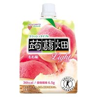 マンナンライフ クラッシュタイプの蒟蒻畑ライト もも味 12個 ゼリー こんにゃくゼリー