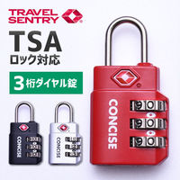 TTC コンサイス 3桁ダイヤルロック 南京錠タイプ シルバー 509820 1個