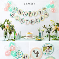 いろは出版 バースデーバルーン ガーランド2 [HAPPY BIRTHDAY] ガーデン SBG2-02 1セット（直送品）