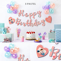 いろは出版 バースデーバルーン ガーランド2 [HAPPY BIRTHDAY] パステル SBG2-03 1セット（直送品）