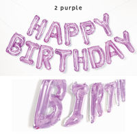 いろは出版 ジェリーバルーン ガーランド [HAPPY BIRTHDAY] パープル SFJG-02 1セット（直送品）