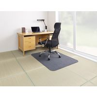 サンコー ゲーミングチェアマット ずれない 滑り止め 洗える デスク ダークグレー 90×120cm 1枚 KX-40 日本製