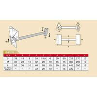 グリップ付丁番ドクター２０ 03847 1本 土牛産業（直送品）