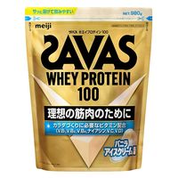 SAVAS（ザバス） ホエイプロテイン100 バニラアイスクリーム風味 1セット（1袋（980g）×2） 明治　WPC