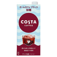コカ・コーラ コスタコーヒー ホームカフェ ブラック加糖 紙パック 1000ml 1箱（6本入）