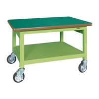 サカエ 重量作業台(GWBタイプ/均等耐荷重500kg/サカエリューム天板/H740mm/移動式) GWBFー128 1個（直送品）