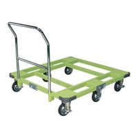 サカエ 自在移動回転台車(取手付) RSPー4TG 1個（直送品）