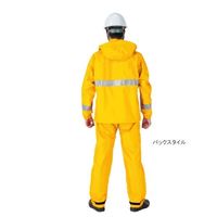 ジンナイ 4880 ナダレス耐久性透湿レインスーツ イエロー EL 4880-YEL-EL 1着（直送品）
