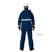 ジンナイ 4880 ナダレス耐久性透湿レインスーツ ネイビー 5L 4880-NVY-5L 1着（直送品）