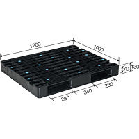 三甲 パレットR2-1012-2 81220600BKRCE 1セット（2個入）（直送品）