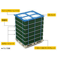 三甲 TLトップフレーム1113ブルー 81435100BL503 1セット（3個入）（直送品）