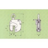 象印チエンブロック 象印 VNー1 無傷クランプ 1TON 1台（直送品）
