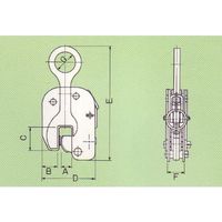 象印チエンブロック 象印 VAー5 立吊りクランプ 5TON 1台（直送品）