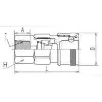 ヤマトエンジニアリング ヤマト BLY22ーSF ステン BLYカプラ/ソケット BLY22-SF-SUS 1個（直送品）