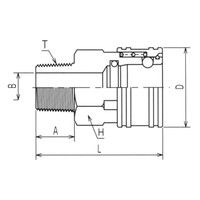 ヤマトエンジニアリング ヤマト STY4-SM-SUS ステン STYカプラ/ソケット 1個（直送品）