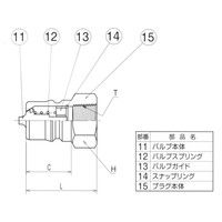ヤマトエンジニアリング ヤマト SPY6-P-BSBM 真鍮STYカプラ/プラグ 1個（直送品）