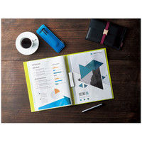 コクヨ（KOKUYO） クリヤーブック<FITUS>固定式 20枚ポケット 2穴とじ具付き ライトG ラ-FT20LG 64289755（直送品）