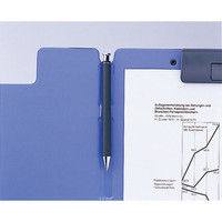 リヒトラブ クリップファイル A4E 青 10冊 F-2650-8（10）（直送品）