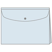 プラス エンベロープ マチ付横 FL121CH クリア10枚（直送品）