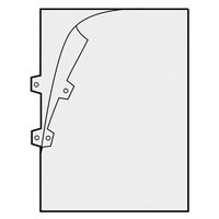 プラス クリアーホルダー FL-159HO パンチ穴付 CL 1セット(10枚)（直送品）