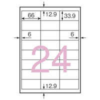 プラス いつものラベル 24面 100枚 ME-515T 1冊（直送品）