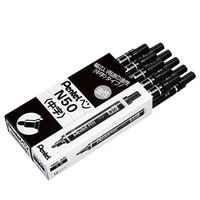 ぺんてる ぺんてるペン 中字 黒 10本 N50XAD（直送品）