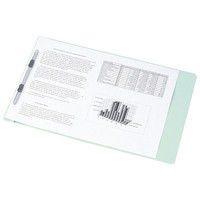 プラス フラットファイル2折 A4S 青 10冊 NO.025F BL 1セット（直送品）