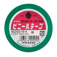 ヤマト ビニールテープ 19mm*10m 緑 10巻 NO200-19-4-10P（直送品）