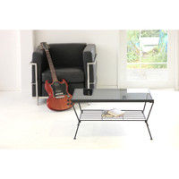 【車上渡し】 関家具 TOCOM GARDEN リビングテーブル ブラック 幅900×奥行400×高さ380mm GLT-2319 1台（直送品）