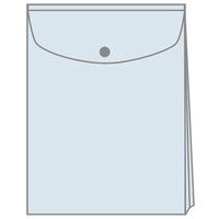 プラス ポケット付エンベロープ 縦型マチ付 赤 FL-120CH RE 5枚（直送品）