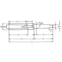 加藤精密工業 ハト印 総焼入ドリルソケット 2X2 067022 1個（直送品）