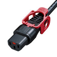 サンワサプライ 抜け防止ロック式電源コード ロックプラス(1m) APW15-C14C13LP-10 1本（直送品）
