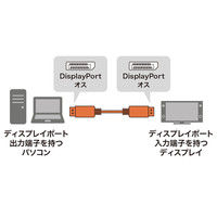 サンワサプライ DIsplayPort光ファイバケーブル 15m KC-DPFB150 1本（直送品）