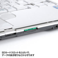 【処分品】サンワサプライ SDカードスロット取付けセキュリティ（eセキュリティ・グリーン） SLE-27-G 1セット（直送品）