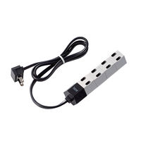 延長コード 電源タップ コンセント 回転型　hexa 1m 2ピン 4個口 ホワイト T-HX7-2410WH エレコム 1個（直送品）