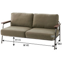 東谷 ハウル 2人掛 HS-655（直送品）