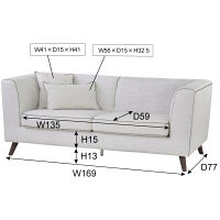 東谷 テオ 3人掛 MS-576IV（直送品）