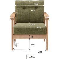 東谷 バッスム 1人掛 RTO-911BL（直送品）