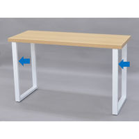 エイ・アイ・エス DIY用テーブル角枠脚 奥行45cm ハイタイプ 2本セット ホワイト 高さ670mm TBK-4366ST_WH（直送品）